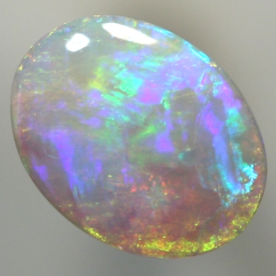 SOLID SEMI BLACK OPAL Crisp neon orange and green
